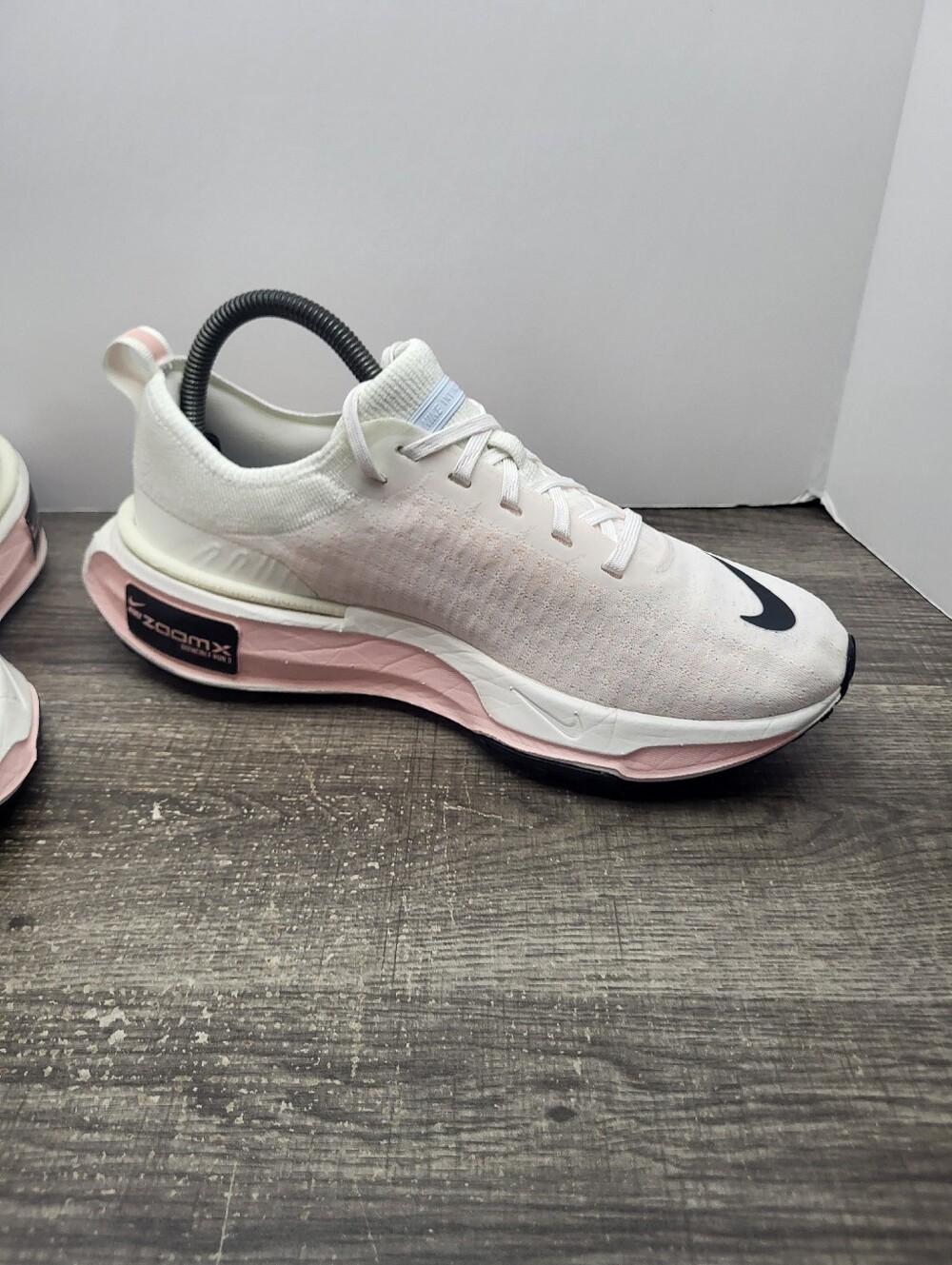 Nike Zoom X Women's Running Shoes - White, Pink & Black Swoosh - Picture 3 of 10